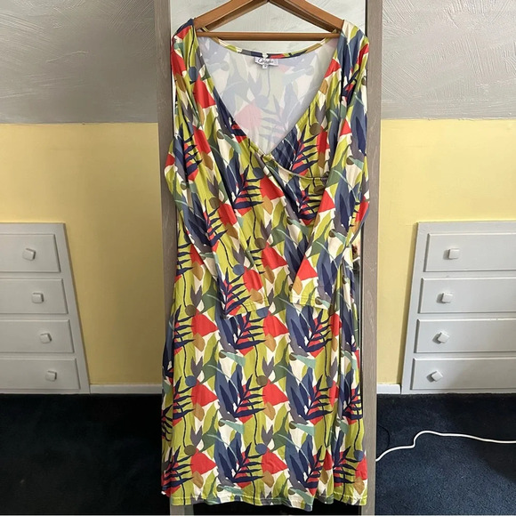 Calypso Collections Nordic Garden Print Wrap Maxi Dress South Africa Colorful 14 - Picture 7 of 13